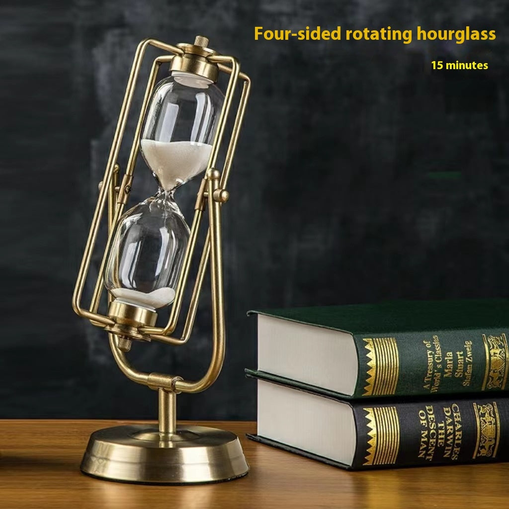 Creative Wooden Hourglass Timer 15 Minutes Room Decoration