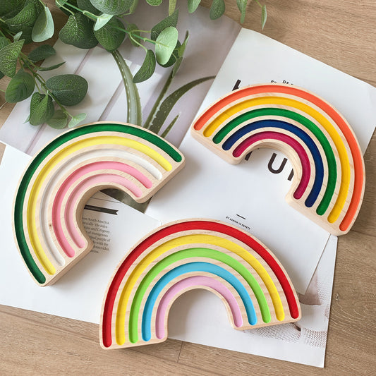 Home Decor Rainbow Building Blocks Crafts Children's Room Decoration